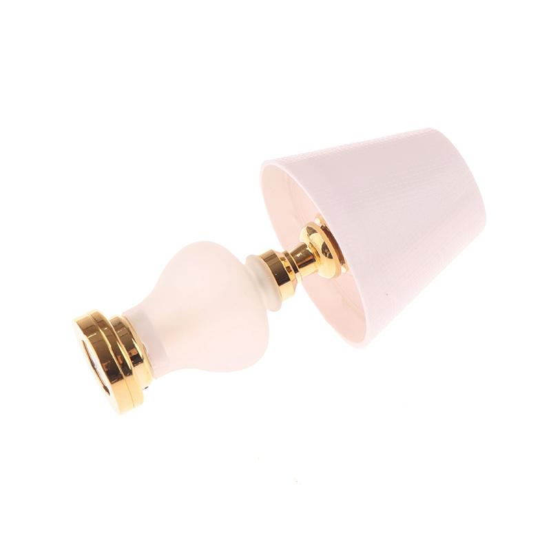 

1/12 Кукольный домик Миниатюрная настольная лампа Светодиодная лампа Прикроватная лампа Модель Кукольный дом Симуляция Настольная лампа Мебель Украшение Игрушка