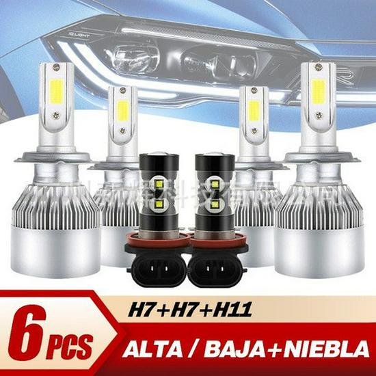 LED Scheinwerfer Kombi-Set: H11, H8, H9005, 9006, H4, H7, H13, 9007, 880, 881