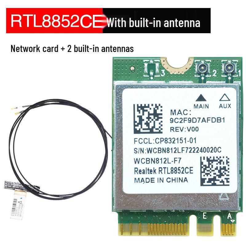 RTL8852CE/AE/BE WiFi 6E 5G Dual-Band Wireless Network Card for Desktop PCs with Bluetooth 5.3