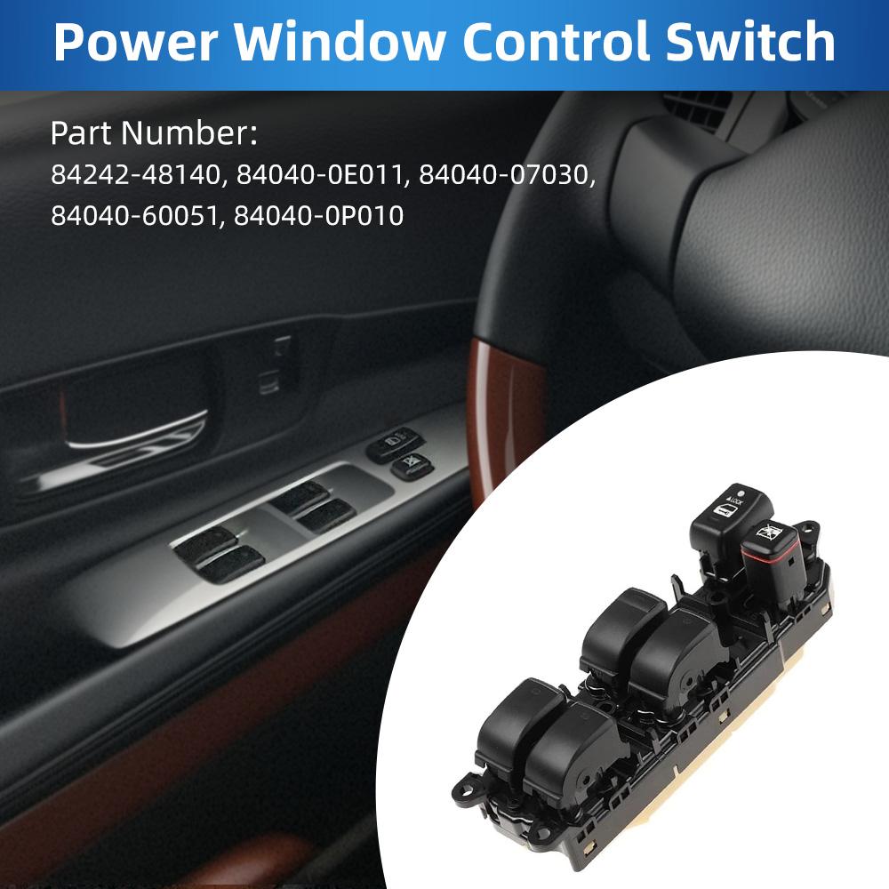 Left Car Electric Master Power Window Switch Button for LEXUS RX300/330/350 RX400H LHD 8404048140 84040-48140 Accessories