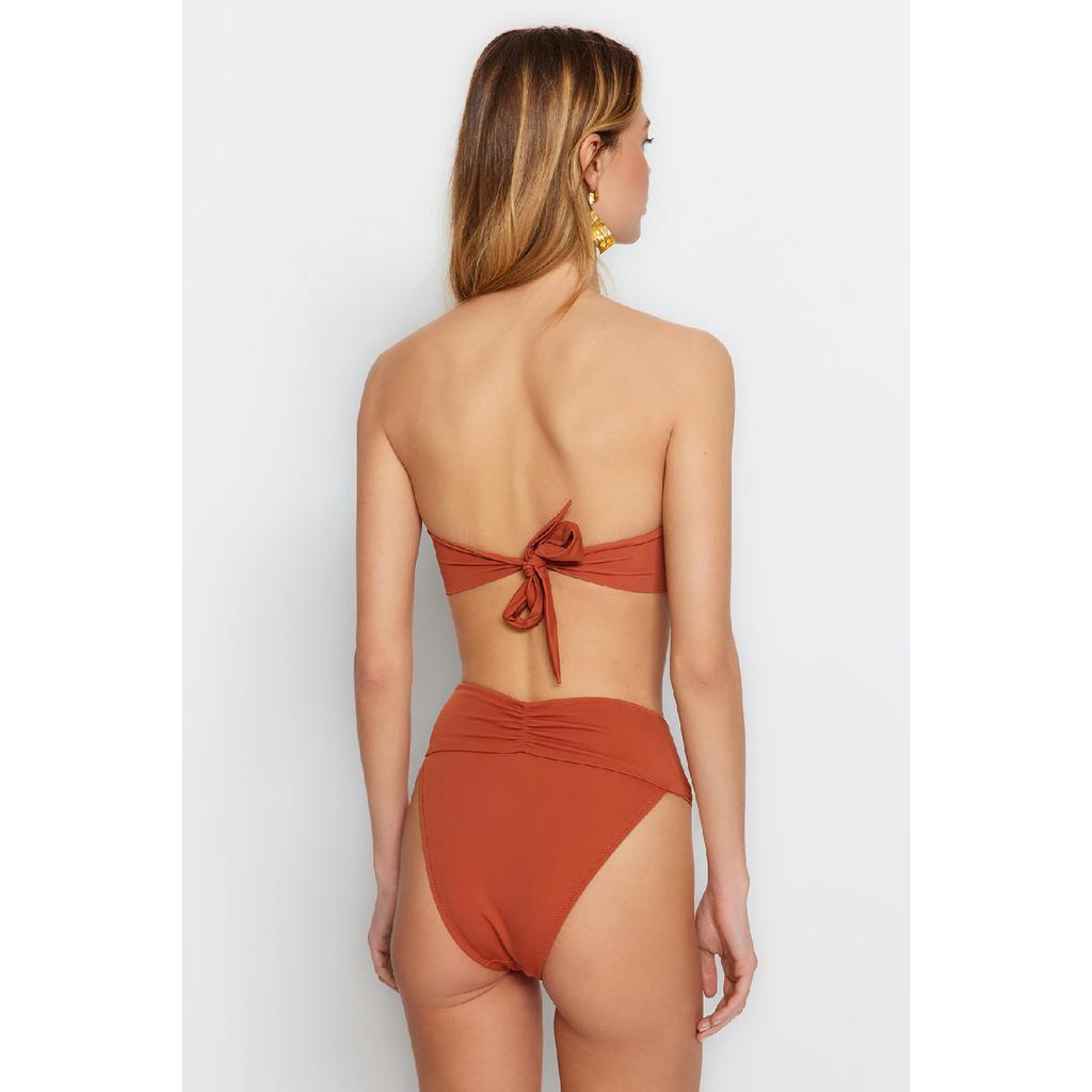 Zelený top do bikin bez ramínek Tbess22bu00001