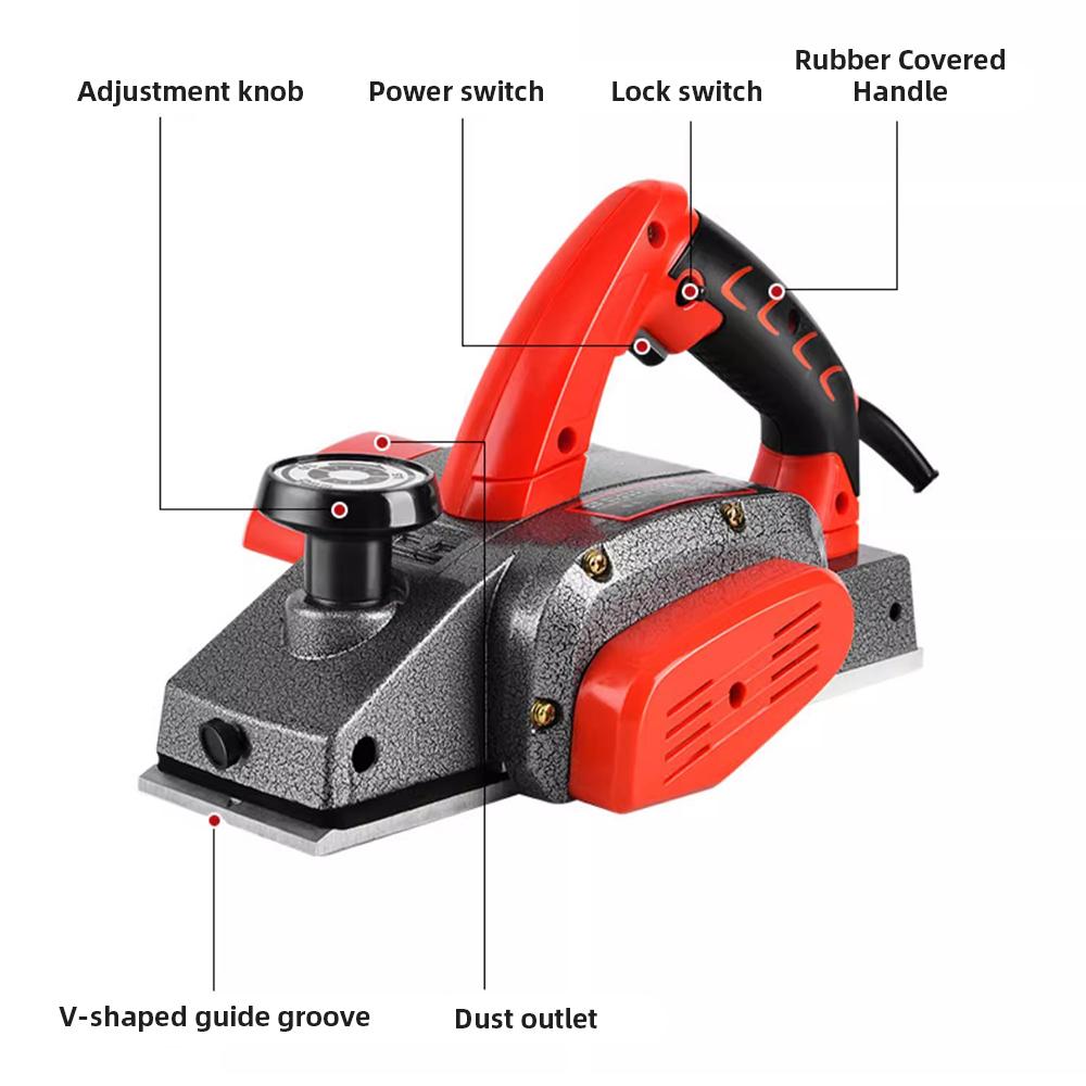 Handheld Electric Planer Multifunctional Electric Planer Portable Benchtop Woodworking Planer Tools Press Planer Plane Plate