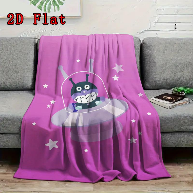 Baikinman 2D Flat Pattern Flannel Blanket High quality All Seasons Warmth and Comfort Perfect for Christmas Gifts.DMT0925482