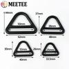 2/5/10Pcs Meetee 25-50mm Metal O Rings Buckle Tri-glide Slider Clasp Bag Strap Connect Buckles Belts Adjust Hook DIY Accessories