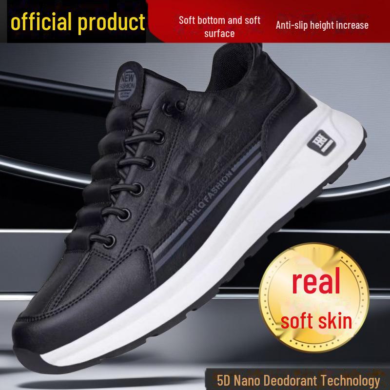 

Модные мужские кроссовки с низким верхом для повседневного бега 2024 года на осень и зиму 40 чёрный/белый