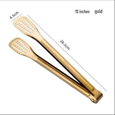 Wutuo 304SS Gold Anti-Rutsch Diamant Lebensmittelzangen Set von 4