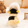 Little Bee Dog Transformation Small Dog Teddy Bigbear Two Feet Autumn and Winter Warm Cat Flannel Pet Clothes