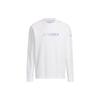 Adidas Alphabet Logo Print Long Sleeve Sports T-Shirt Men Tops White IP9945