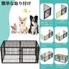 HEEOREV Pet Playpen, Dog Cage, Pet Fence with Doors (2 Doors, 140x70x80cm, Silver/Black) Easy Assembly, Flexible Layout, Potty Training, Escape Preven