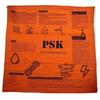 Atmungsaktives Camping-Bandana Hi-Vis Orange Wander-Schals Schützendes Quadratisches Tuch Radfahren