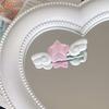 2Pcs Girl Hairpins Sparkling Ice Glitter Design Stars Angel Wings Decor Decorative Bang Hair Clips Hair Accessories