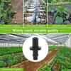 50 Pcs Barbed Hose Connectors Drip Irrigation 1/4" Universal Fittings 3-Way Coupling T Connectors for 4/7 Water Tube Garden Lawn Flower Pot