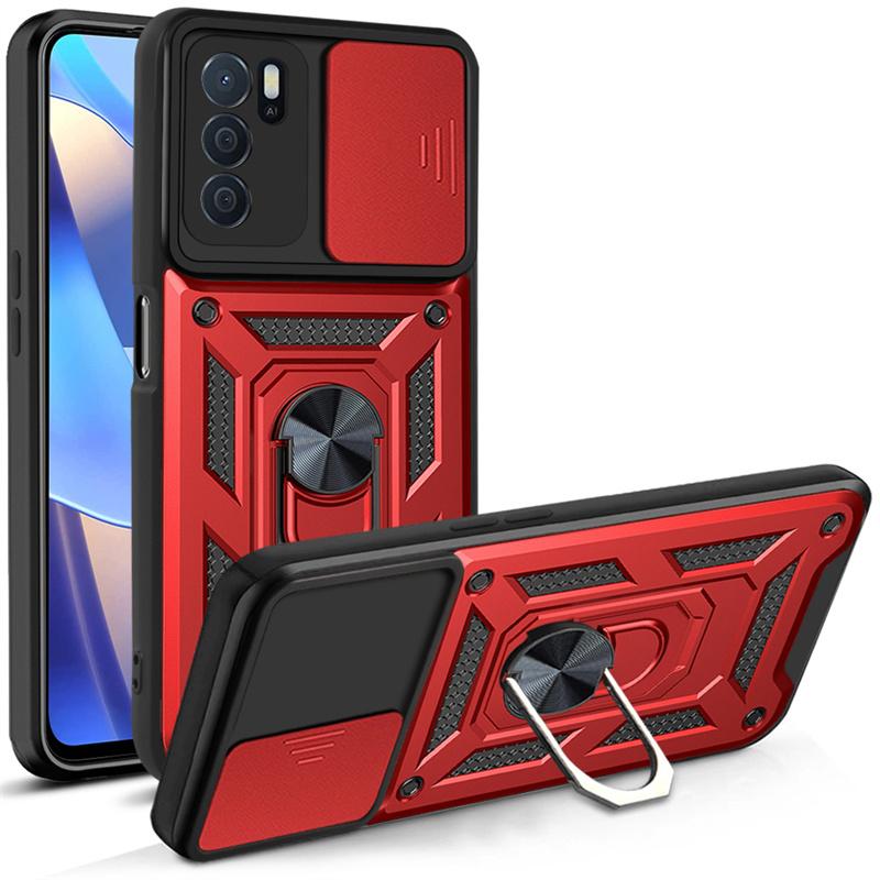 For Oppo A16 6.52 Case Car Magnetic Ring Shockproof Armor Phone Case for Oppo A16s A 16 S OppoA16 CPH2269 Stand Holder Cover