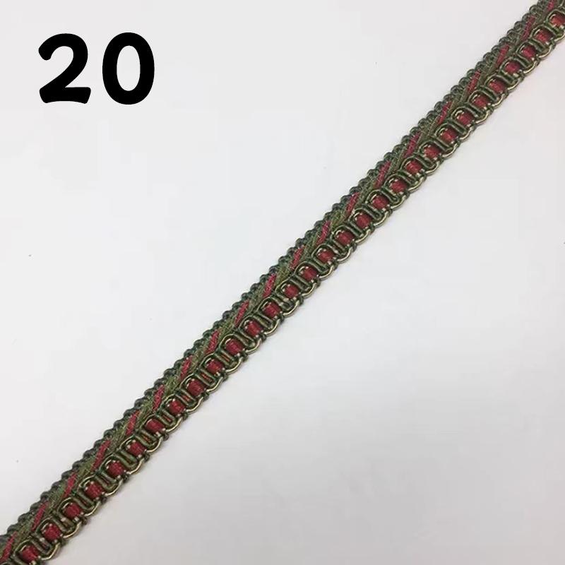 15 Meter Quastenfransen-Spitze im europäischen Stil Besatzkante Band für DIY Nähen Bekleidung Vorhang Sofa Kissen Polsterhandwerk Dekor
