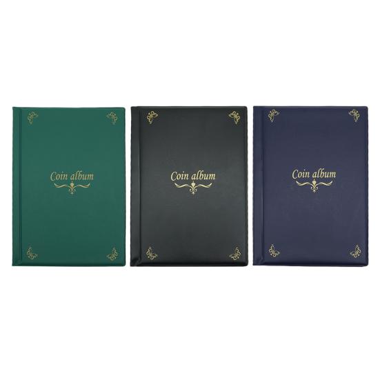 Coin Collection Book 10 Pages 150 Pockets Transparent PVC Multi-purpose Stamps Commemoration Medals Challenge Coin Organizer