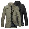 Herren Plus Size Schlanke Passform Stehkragen Polyester Windjacke