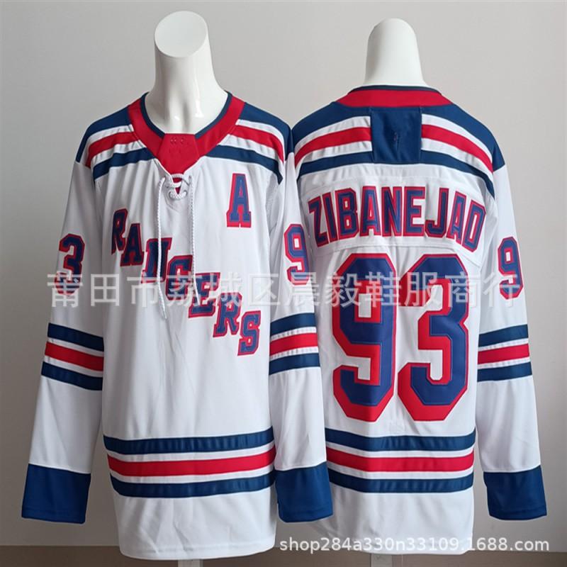 New York Rangers 100th Anniversary Ice Hockey Practice Jersey Embroidered NHL Team Apparel Men