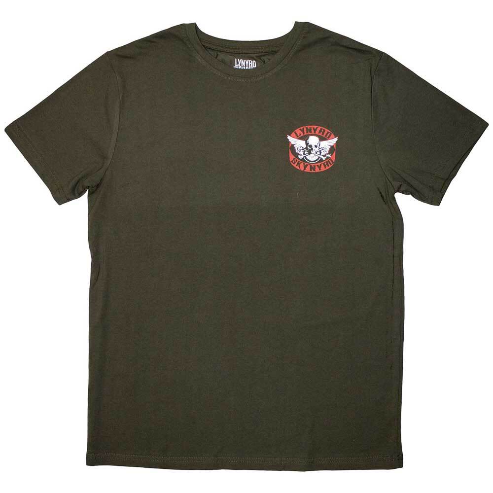 Lynyrd Skynyrd Unisex T-Shirt: Mini Biker Patch Logo (XX-Large) 2XL