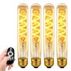 LVWIT Filament Bulb E26 Base LED Edison Bulb 4.5W (Equivalent To 30W) Dimmable Color Temperature Adjustable with Remote Control Daylight WhiteCool