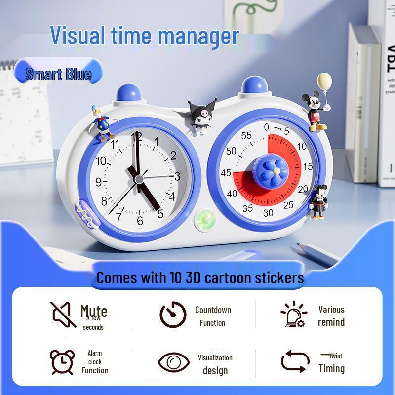 Student Visual Timer: Silent Alarm Clock & Homework Time Manager for Self-Discipline