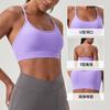 Womens Seamless Sport Bra With Y-Back Straps High Support Wireless Yoga Top Running Fitness Gym