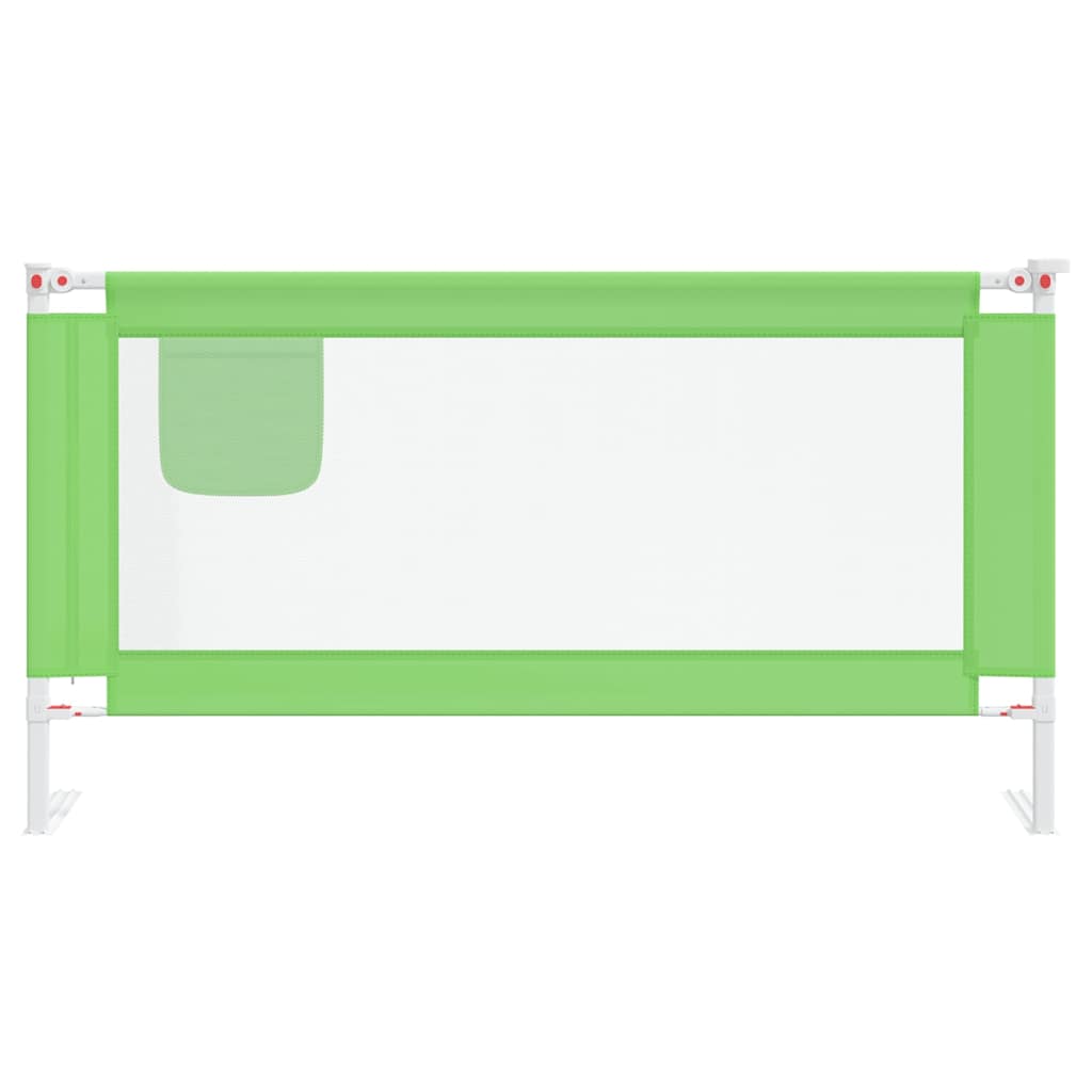 Vidaxl Children's Bed Rail, Green, 160X25 Cm, Fabric