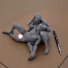 Nude Male Statue 3D Printed 2 Naked Men Figurine Minimalist Naked Body Sculpture for Modern Home Desktop Decor