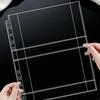 10pcs Single Side Binder Card Sleeves Pages 11 Holes Card Storage Sheets  4/6/7 Inch Postcards