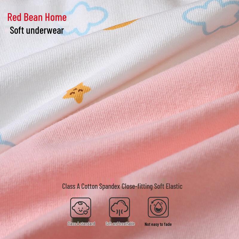 Hodohome Girls' Silk Blend Antibacterial Cotton Underwear 4-Pack