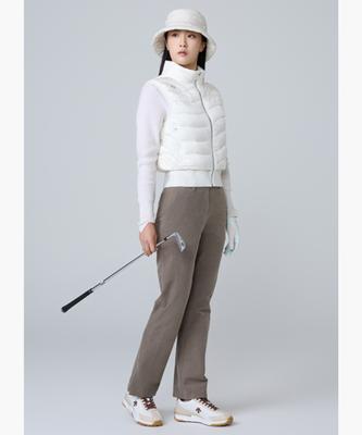 DESCENTE GOLF Women'S Moleskine Straight Fit Pants (Dq32Wfpt9D)