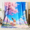 Pok É Mon Motiv Bedruckte Flanelldecke für Schlafzimmer, Wohnzimmer, Sofadecken, Büros, Mittagspausen, Picknicks,