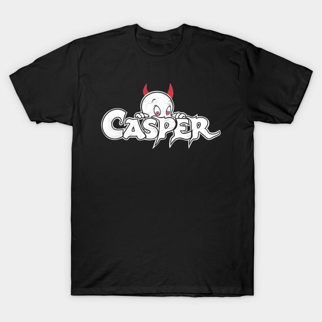 

Men Black Print T-shirt Casper Skuy 2 No-Cut Transfer Paper Print Cotton Tshirt M чорний