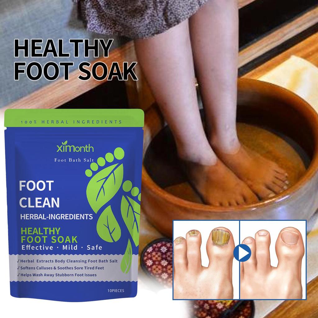 10pcs  Foot Care Pack Repair Relieve Soreness Swelling Foot Soak Foot Cleansing Callus Foot Bath Packs
