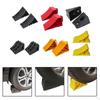 2 Pieces Heavy Duty Wheel Chocks Rubber Easy To Use Spare Parts Universal Tire Stopper