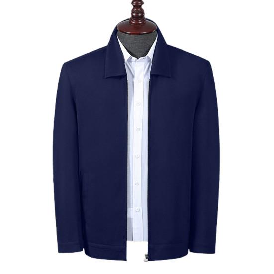 

Мужское пальто однотонное с отложным воротником свободного кроя повседневное весеннее для ежедневной носки 2XL синий