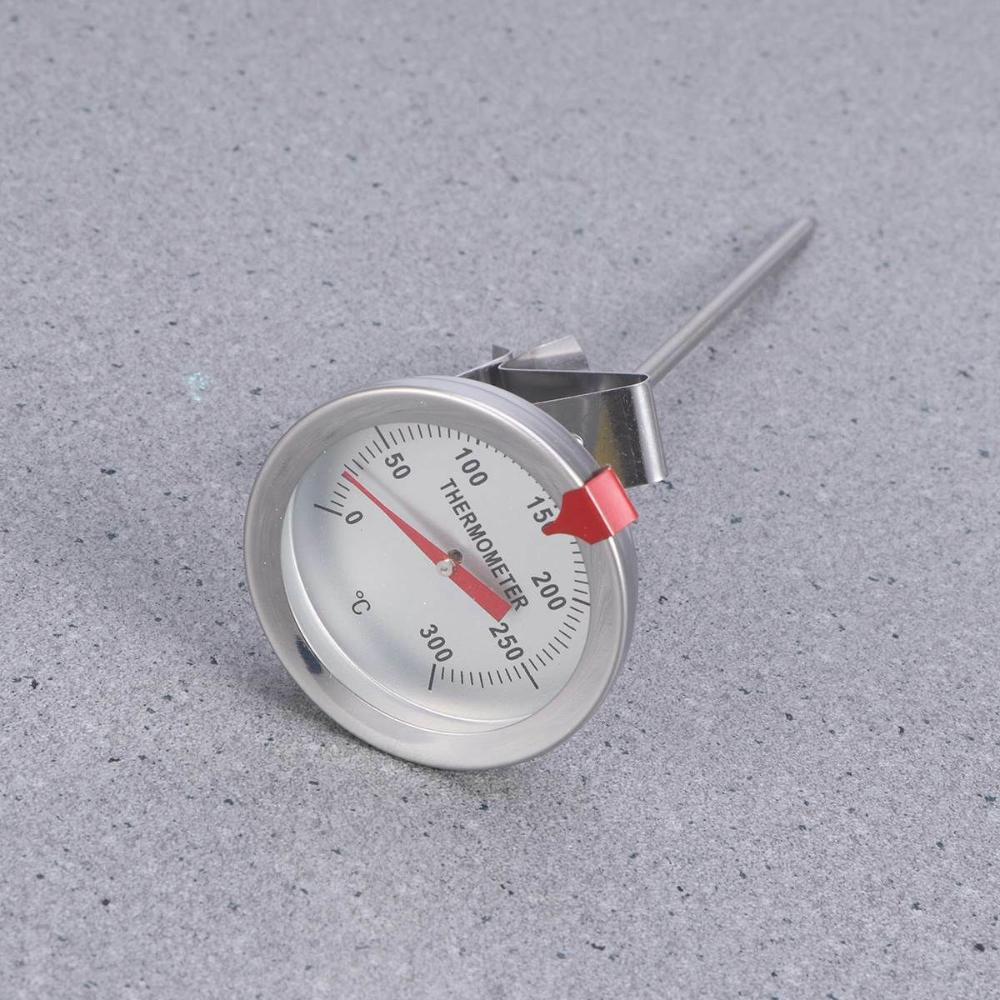 Frying BBQ Grill Oven Temperature Gauge Food Thermometer Stainless Steel Stem With Instant Read