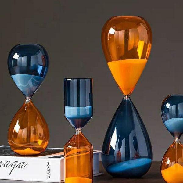 

Декоративна винна шафа-пісочниця для дому або офісу 60-minute Ocean Single-color Large Hourglass