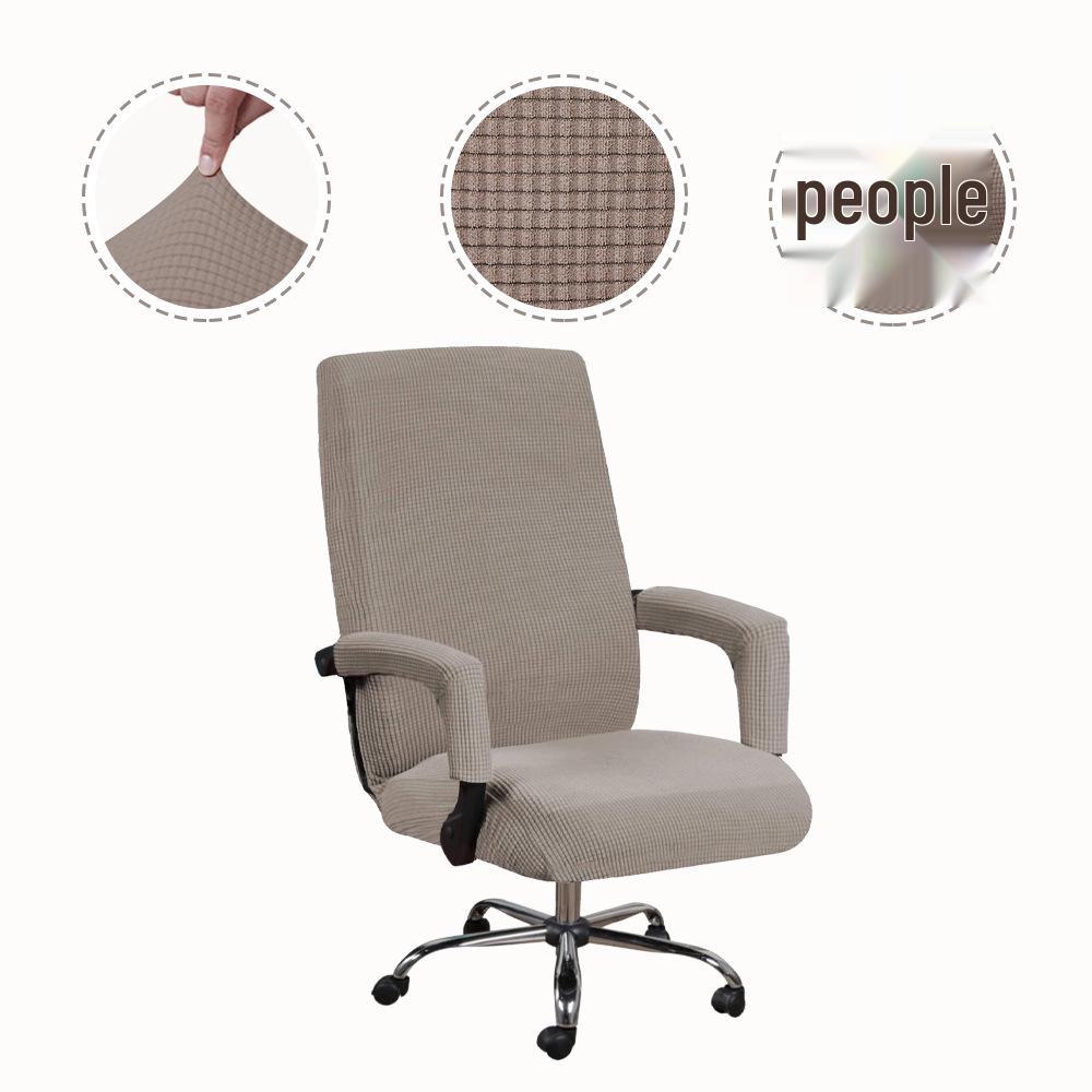 Cross-border Elastic Modern Fleece Office Chair and Armrest Seat Cover