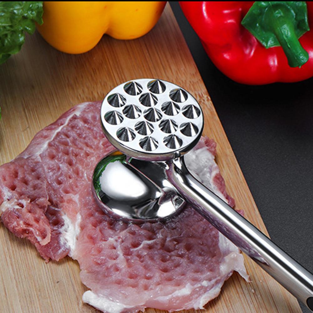 Meat Tenderizer Creative Stainless Steel Manual Steak Beef Soften Pestle Pork Chicken Hammer Kitchen Mallet Kitchen Gadget
