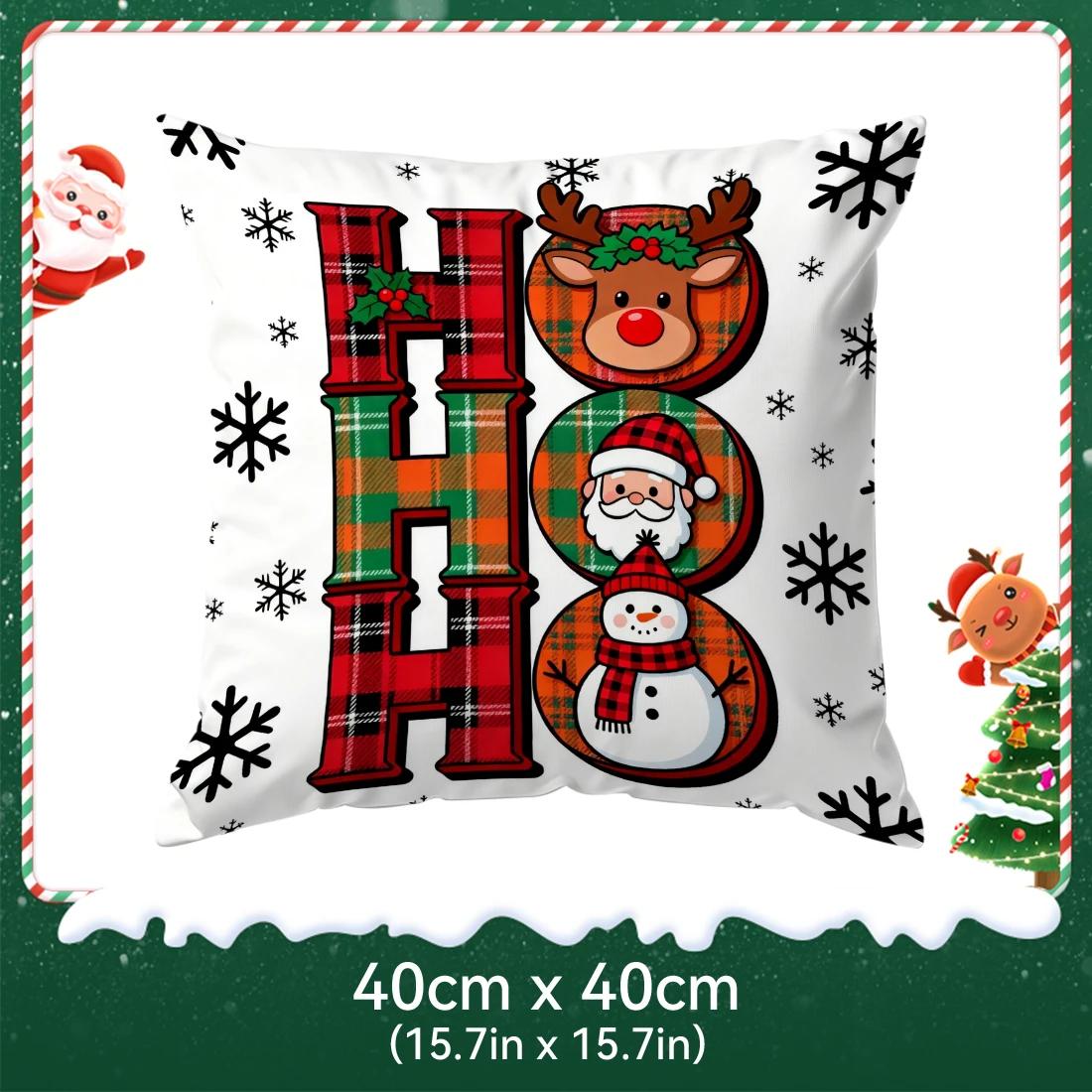 

Christmas cheer squad design Cushions Pillowcase Polyester Cushion Cover Throw Pillow Pillowcover Home Car Sofa Decor 40x40cm