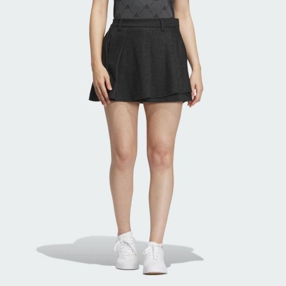 Adidas Golf 2023 Fw Women Golf Wool Blended Front Pleated Skirt Hz6099