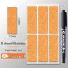 Color Cork Self-Adhesive Label Stickers for Handwritten Notes and Small Markers