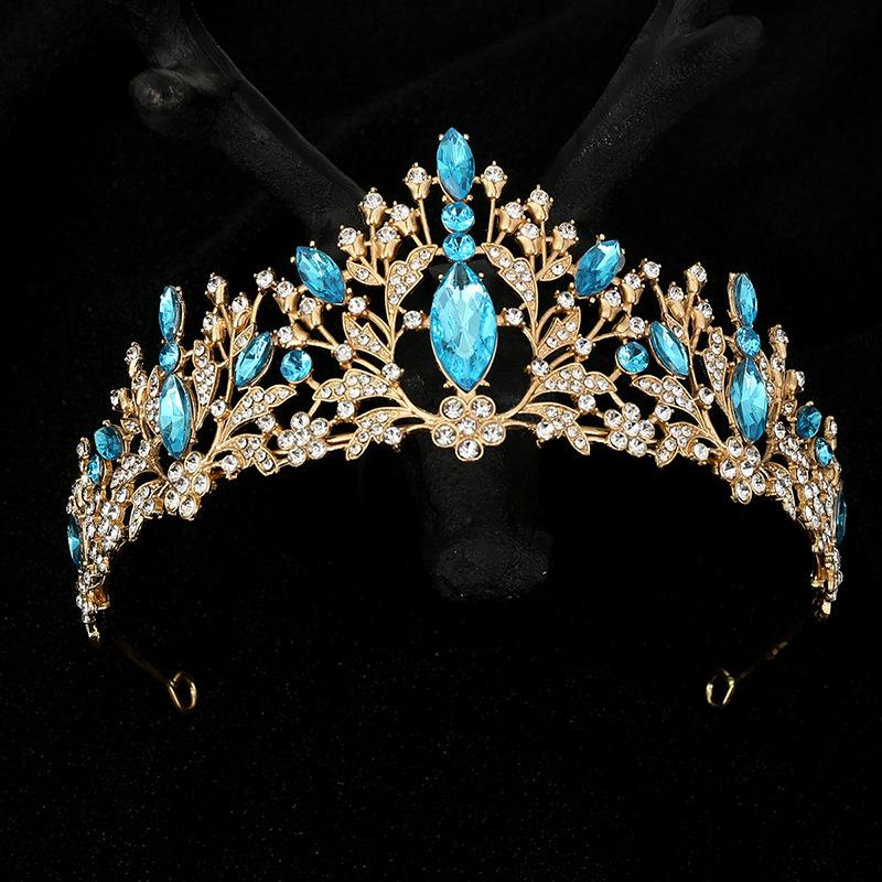 Bridal Jewelry Wedding Tiara Princess Crown Birthday Party Performance Crown Flower Headband Hair Accessories Tiara