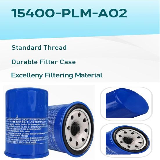 

15400-PLM-A02 Engine Oil Filters Compatible with Honda Accord CR-V Civic Acura, GX610 GX630 GX660 GX670 GX690 GXV340 GXV390 GXV610 GXV630 GXV660 1