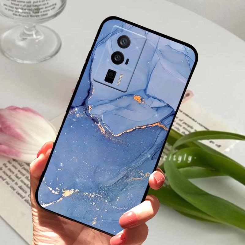 For Xiaomi Poco F5 5G / F5Pro Case Silicone Shockproof Soft TPU Phone Cover for POCO F5 Pro Capas Funda on PocoF5 Luxury Coque