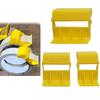 3PC Tape Dispenser for Masking Tape Constructed from Sturdy Plastic with Precision Cutter for Repeated Clean Cuts