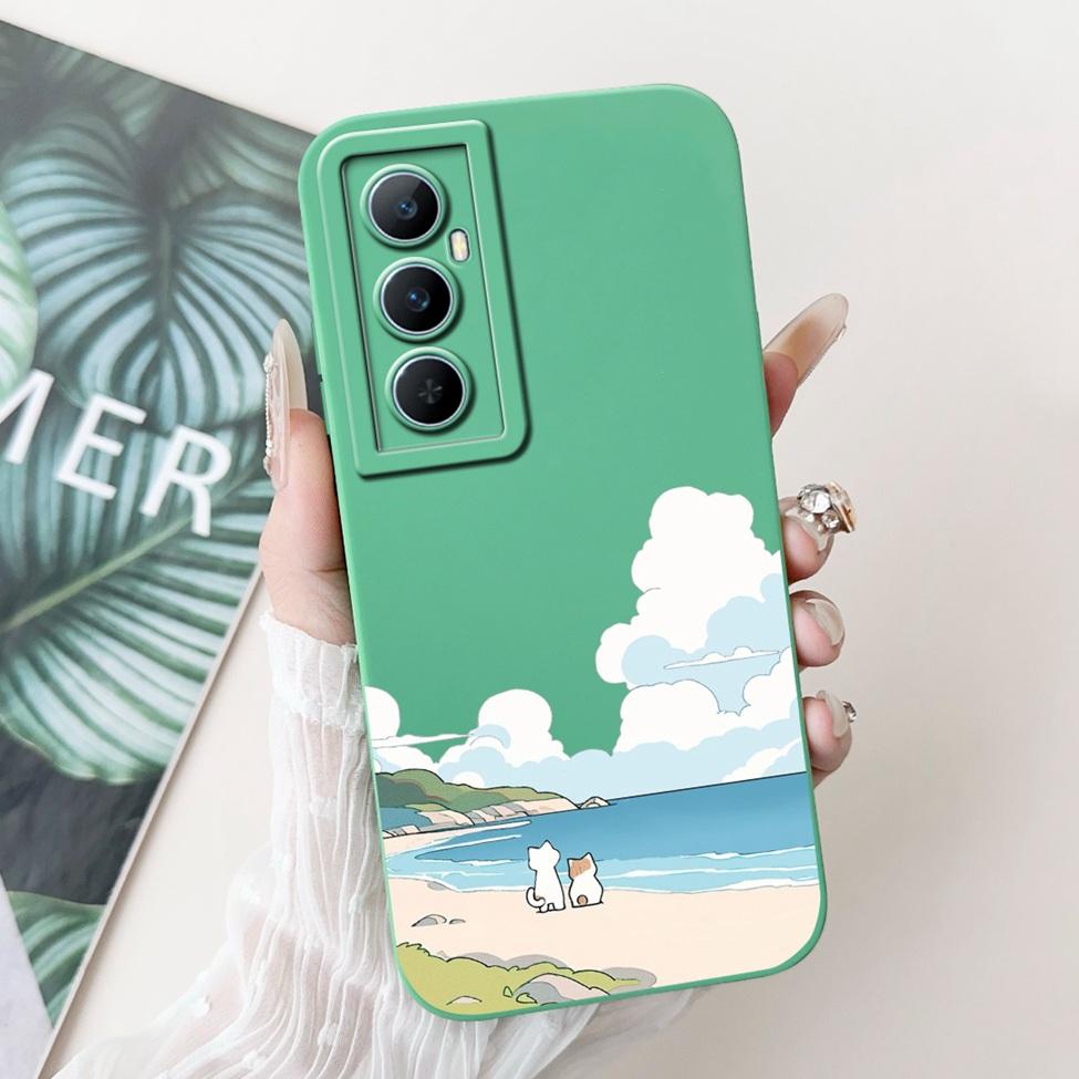 Funda For Realme C65 RMX3910 Back Cover For Realme C65 4G Case Shockproof Luxury Flowers Cute Cartoon Cool Silicone Bumper Coque