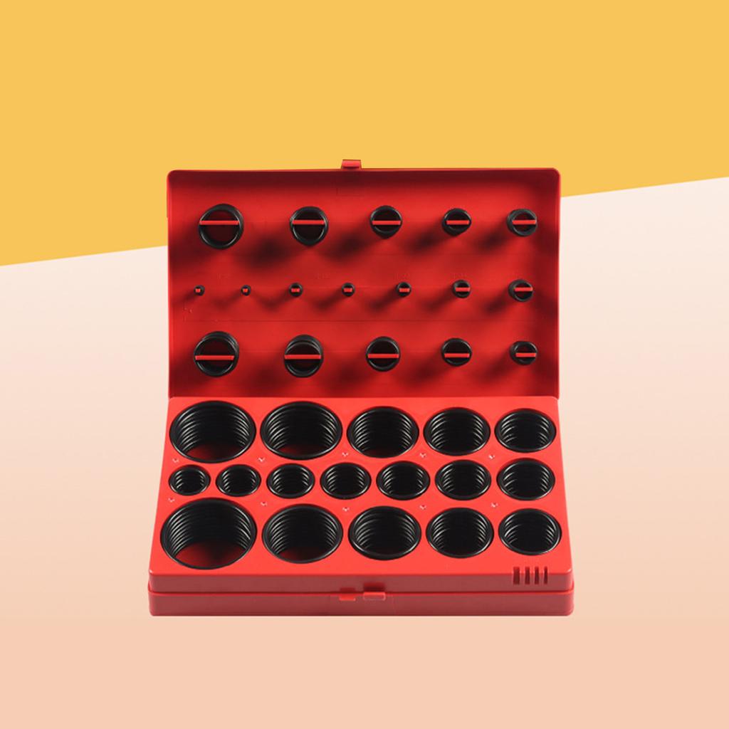 419Pcs Metric O Rings Kit for Hydraulics Hose Air and Gas Sealing Repair Nitrile O Rings Kit Washer Gasket Assortment