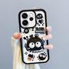 KEYSION Shockproof Case for OPPO Reno15 F 5G with Lanyard Soft Silicone Cute 3D Cartoon Doll Phone Back Cover for OPPO Reno 15F 5G