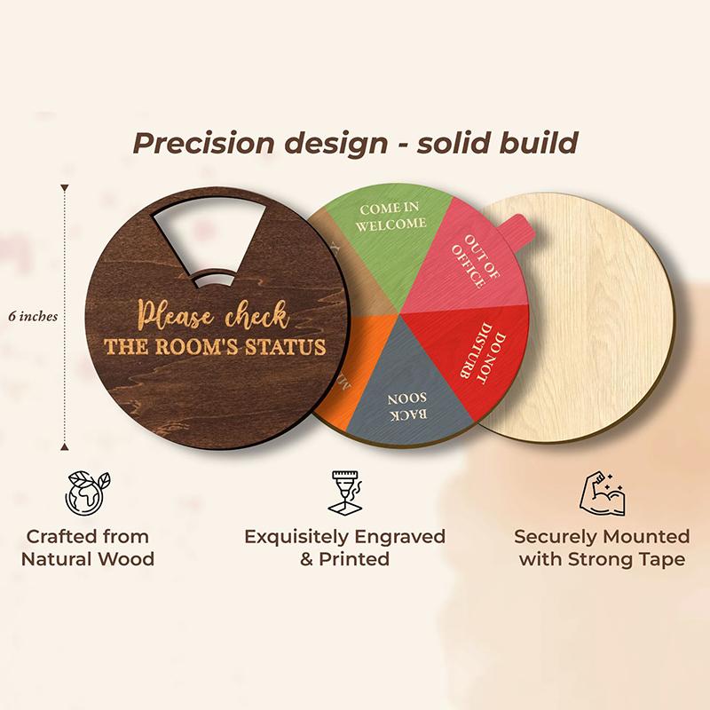  Interesting Do Not Disturb Office Door Hanging Sign Home Model Rotatable Door Sign Wooden Decoration